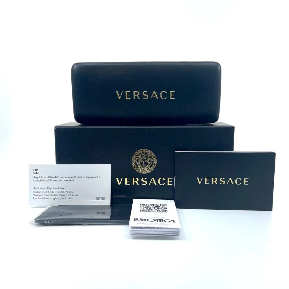 Versace VE4468U GB1/87 Black Dark Grey Sunglasses - Picture 9 of 9